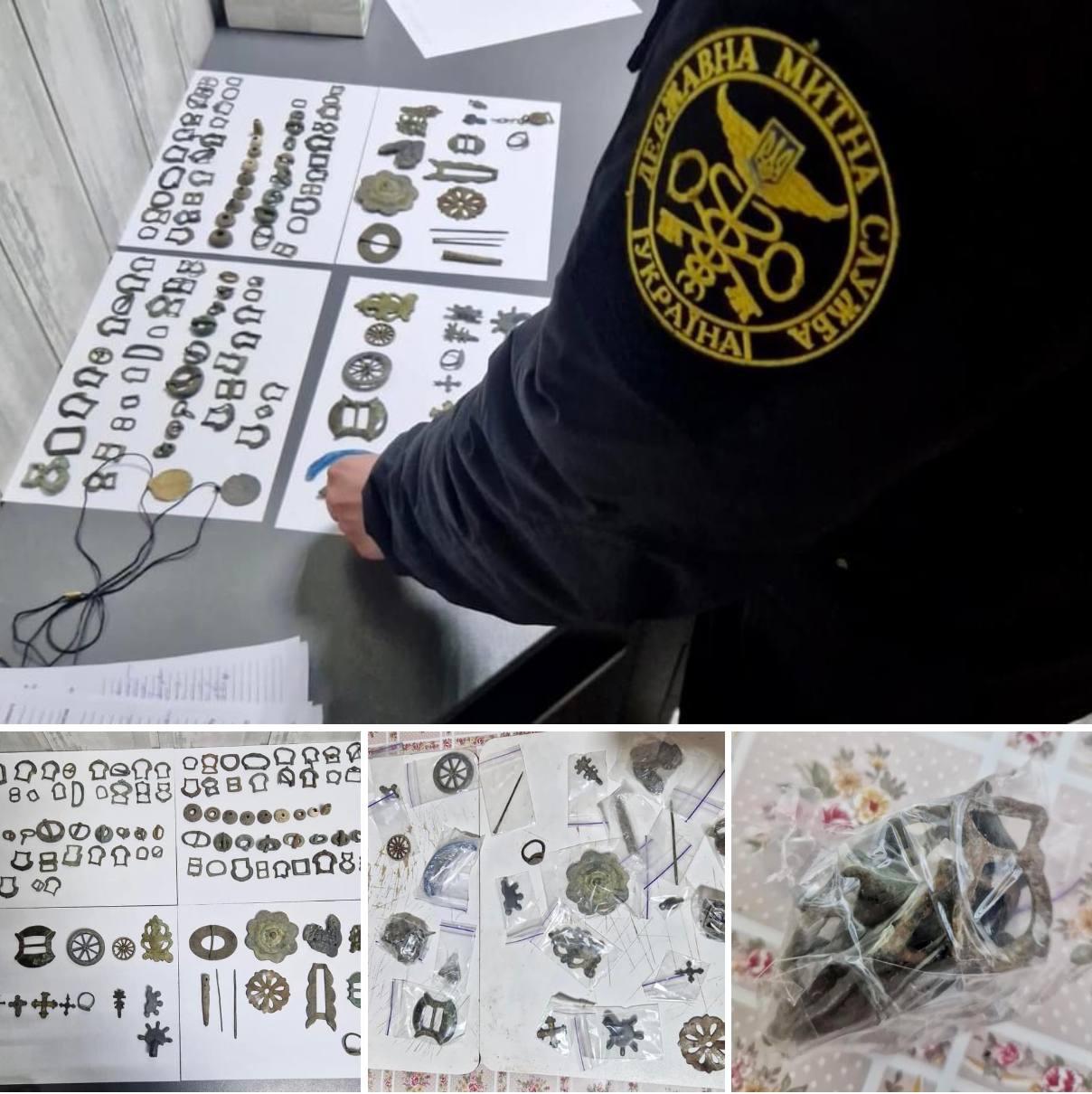 З України намагались незаконно вивезти 124 археологічні предмети