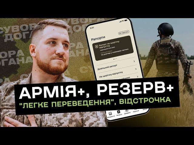 "Легке переведення" між частинами через Армія+, відстрочка у додатку Резерв+ та ситуація на фронті