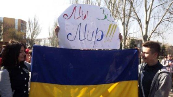 Рівно два роки тому у Луганську пройшов мітинг на підтримку єдиної України