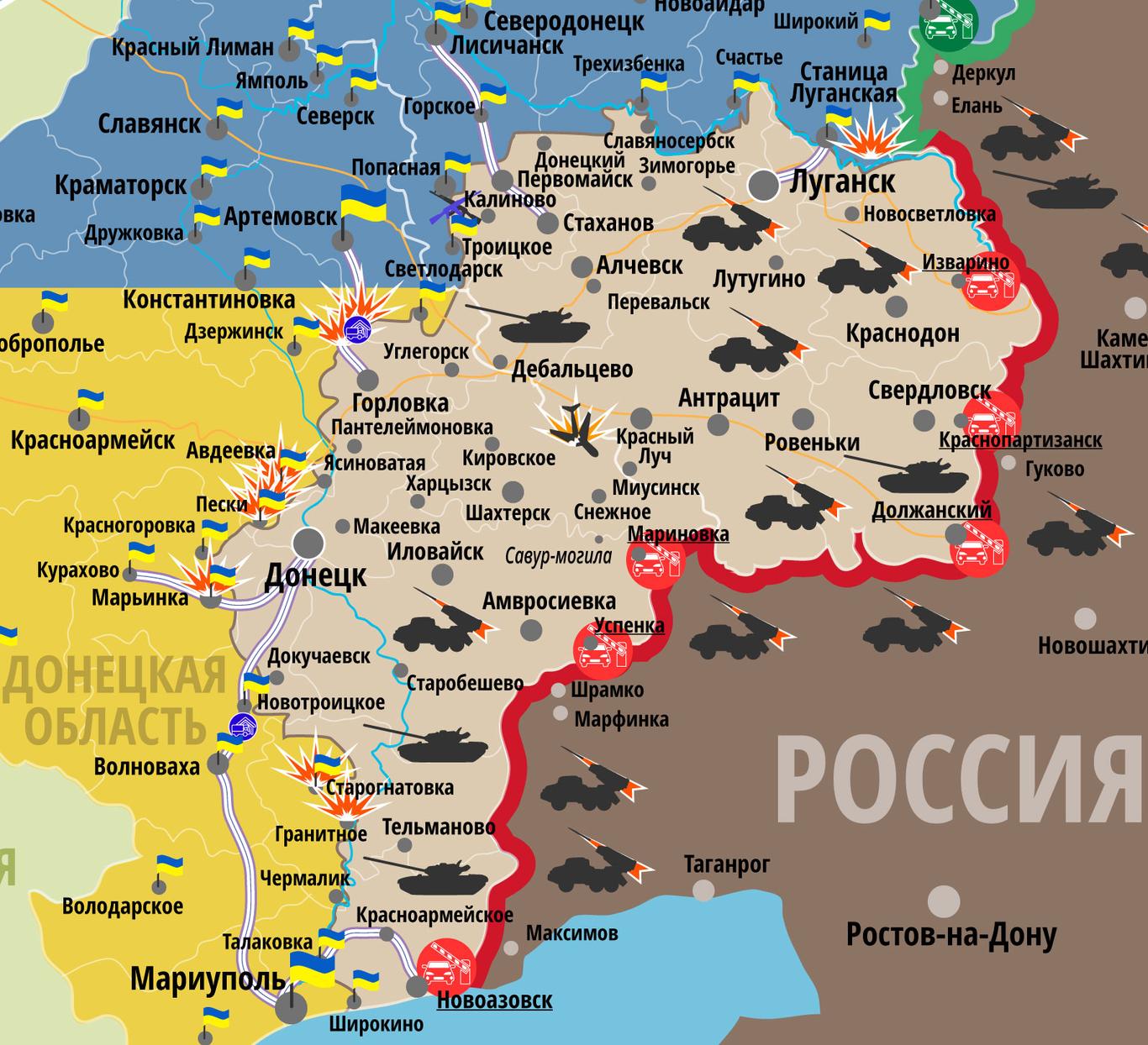 Напруження в зоні АТО зростає, бойовики використовують міномети — штаб АТО