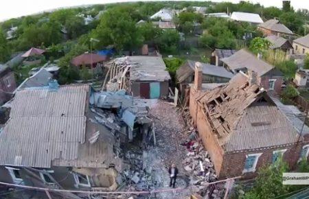Бойовики опублікували відео зруйнованих міст Донеччини