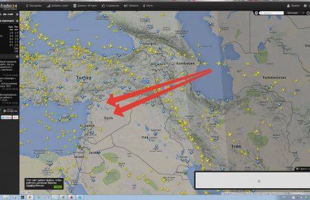 Ракеты, выпущенные с Каспия по Сирии, пересекли оживленную авиатрассу
