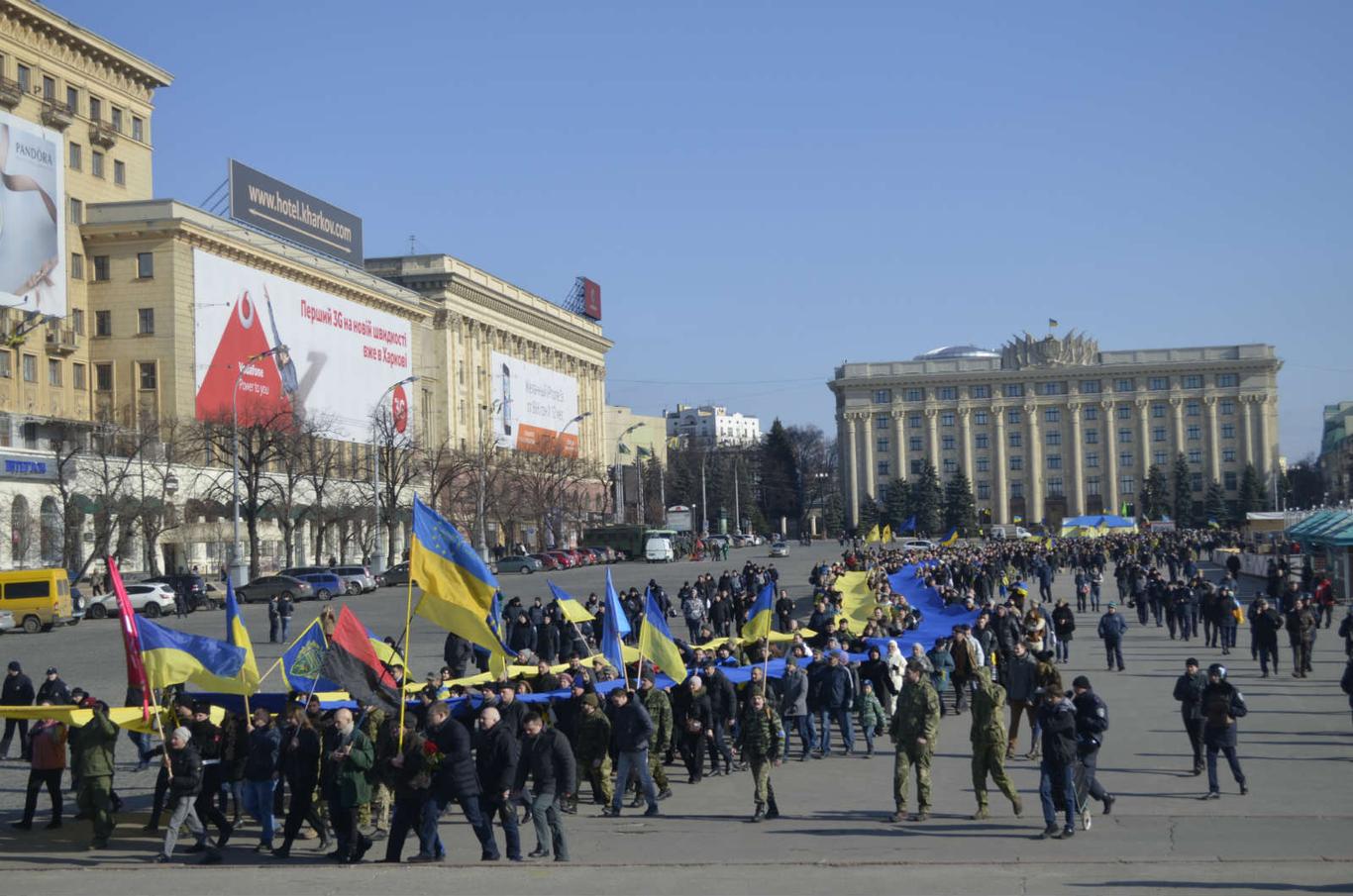 Вшанування  Героїв Небесної сотні — репортаж з Харкова