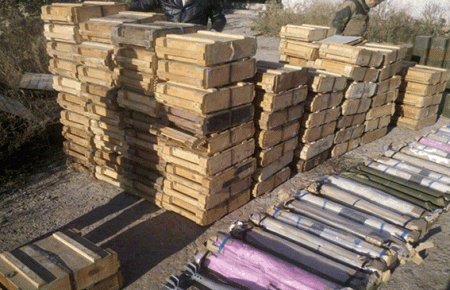 У Луганській області виявлено дві схованки з боєприпасами