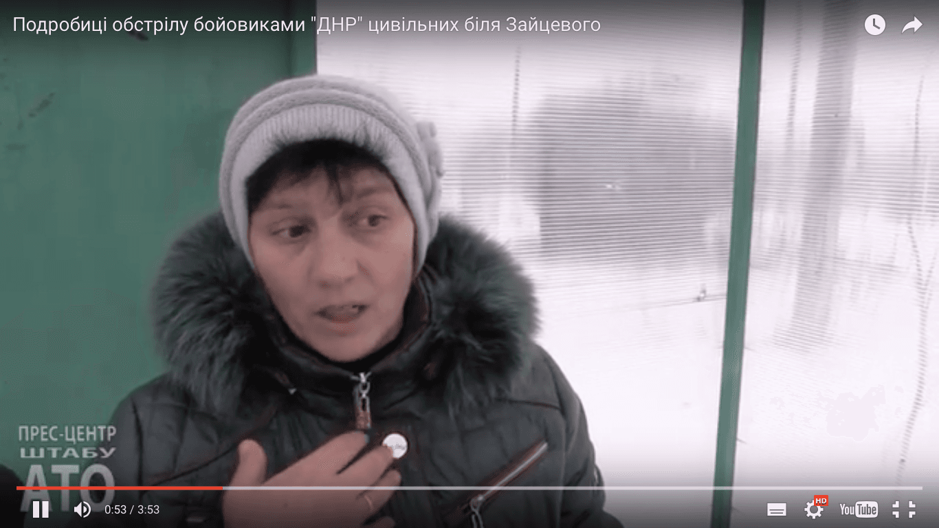 В районі Зайцевого бойовики обстріляли авто місцевих жителів