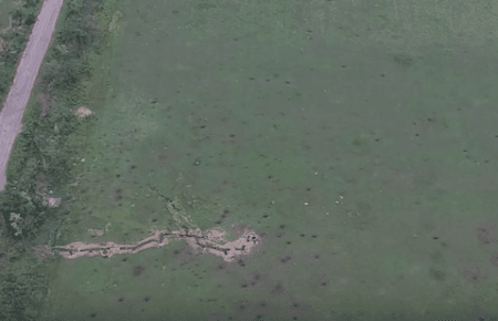 З'явилось відео позицій бойовиків зняте з дрону під Широкино