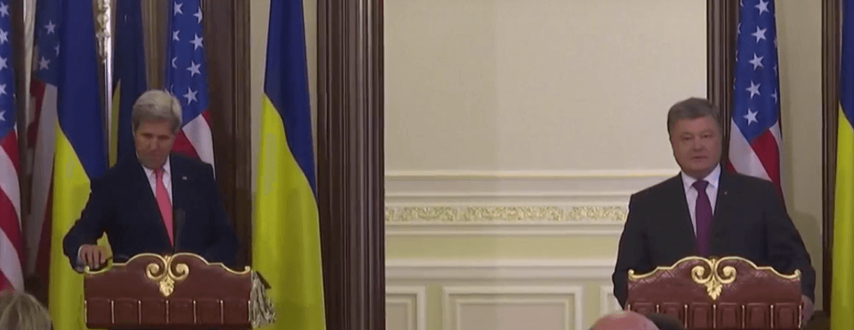 Про що домовилися Керрі та Порошенко — відео