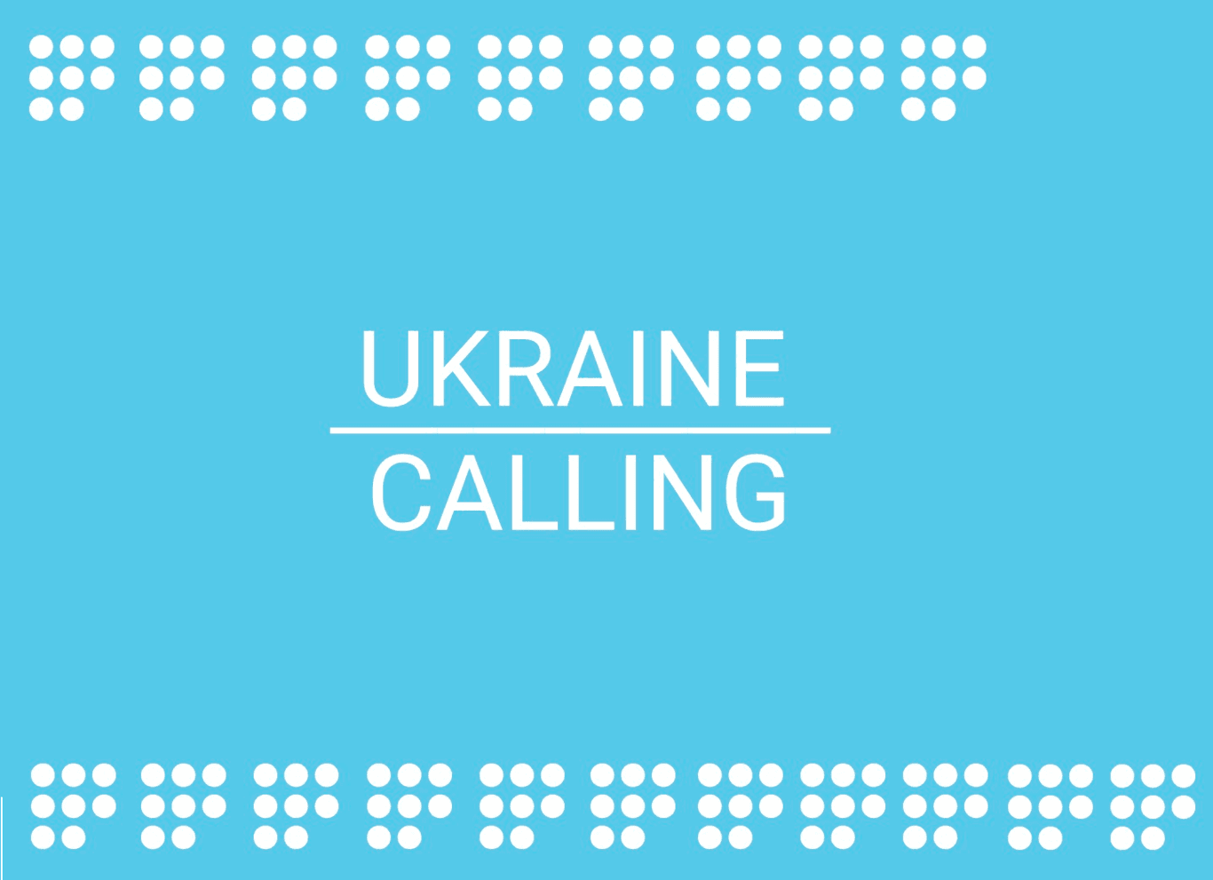 Рік існування програми "Ukraine Calling" — англомовного щотижневого проекту Громадського радіо про події в Україні