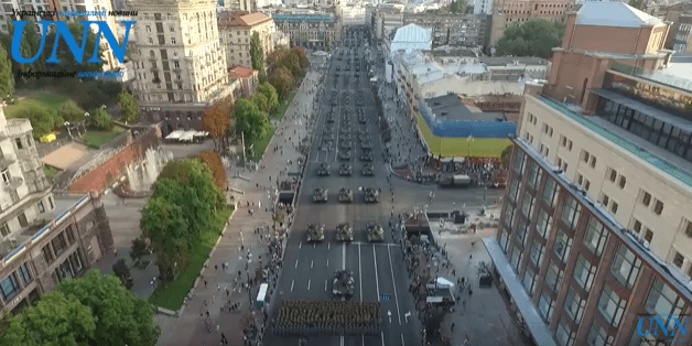 Як проходила генеральна репетиція до Дня Незалежності, — відео з висоти