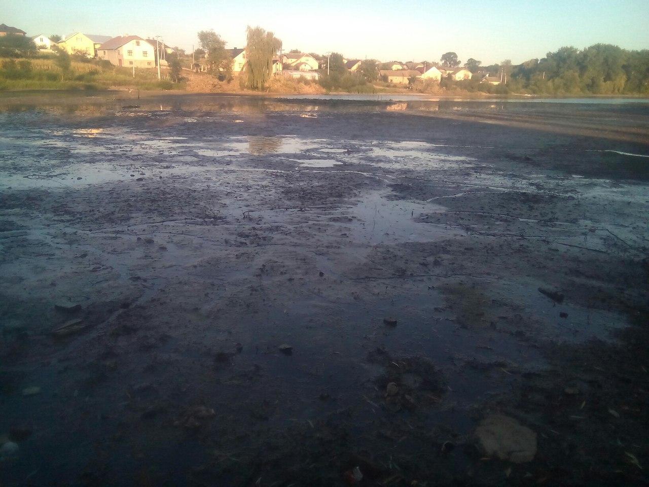 На Тернопільщині пересохла річка, фото