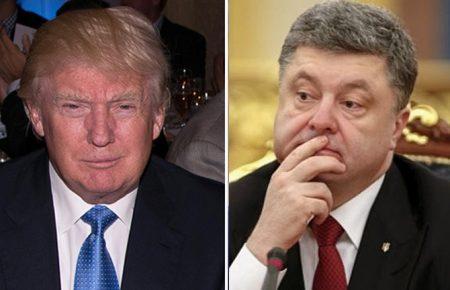 Порошенко поспілкувався із Трампом щодо російської агресії