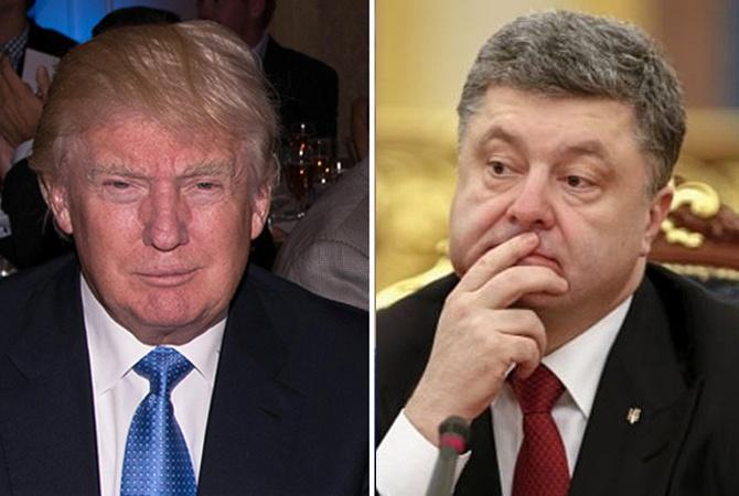 Порошенко поспілкувався із Трампом щодо російської агресії