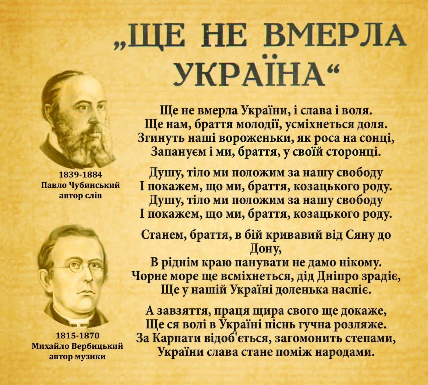 25 років тому в України з'явився Державний гімн. Що ми про нього знаємо? ВІДЕО