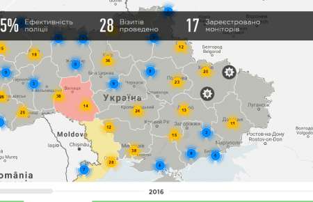 «Рейтинг поліції»: сьогодні презентовано інтерактивну карту України