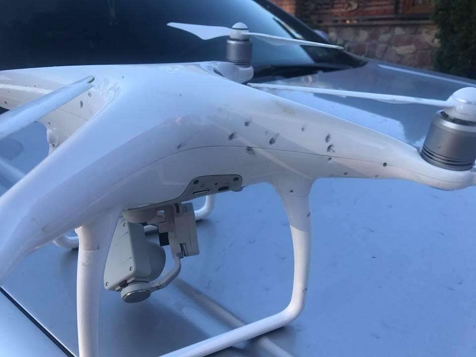 Дрон НАБУ збили з вогнепальної зброї (ФОТО)