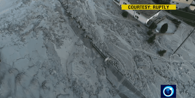 З’явилось відео масштабного зсуву в Швейцарії