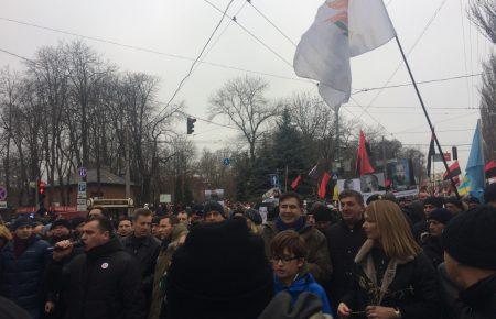 Марш за імпічмент: мітингувальники заблокували рух транспорту (ФОТО)