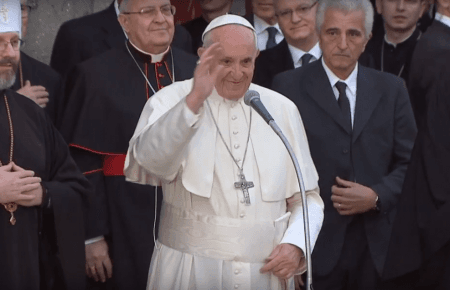 Папа Франциск відвідав УГКЦ у Римі(ВІДЕО)