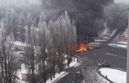 У Києві внаслідок ДТП згоріли машини (ВІДЕО)