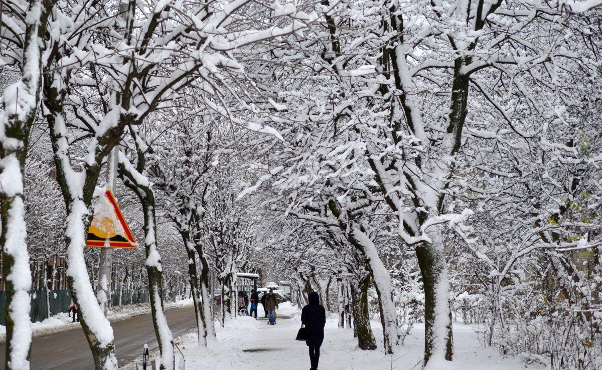 На Харківщині рятувальники із снігового замету витягли машину, у якій була вагітна жінка