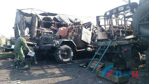 В Луганську повідомляють про нібито обстріл військової техніки