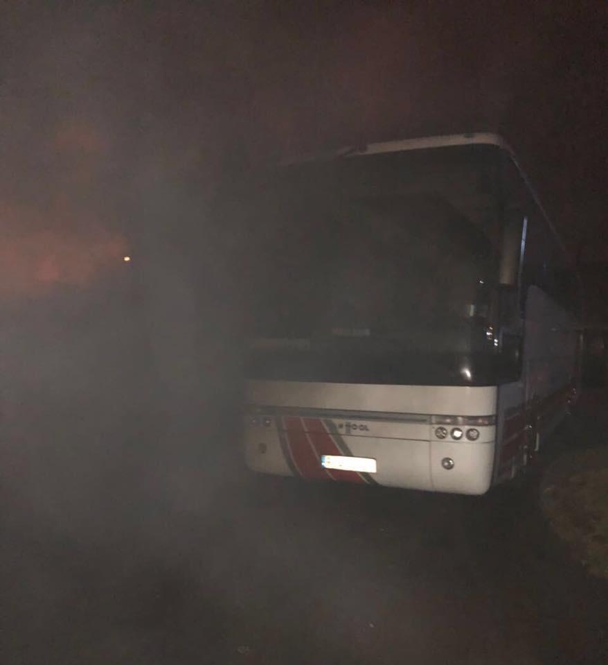 Львівський депутат повідомив про підпал польського автобуса, поліція спростувала (ФОТО)