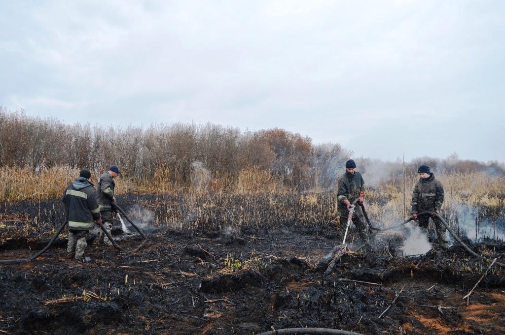 На Чернігівщині тиждень горять торфовища