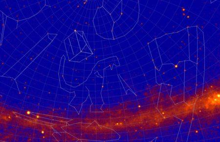 У NASA створили нову карту зоряного неба з сузір'ями Ейнштейна, Колізеєм та горою Фудзі