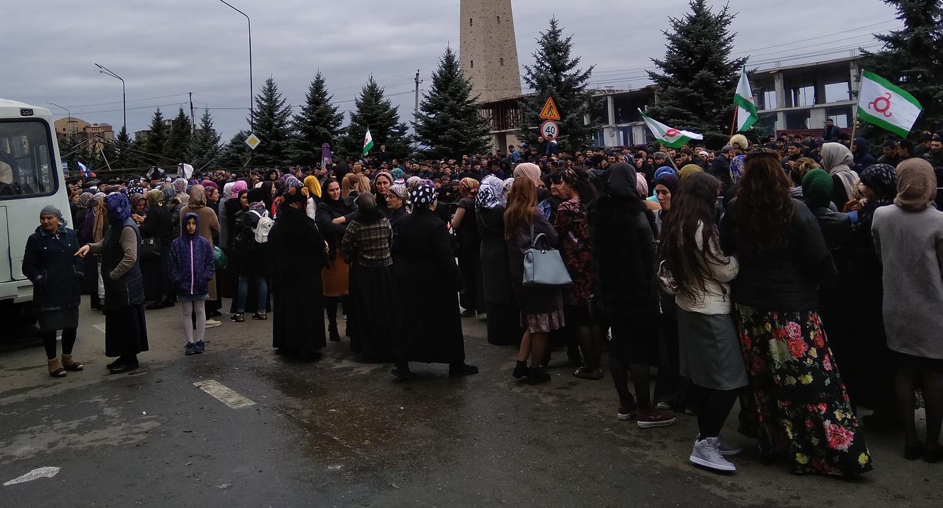 В Інгушетії затримали учасників акції біля нового кордону з Чечнею