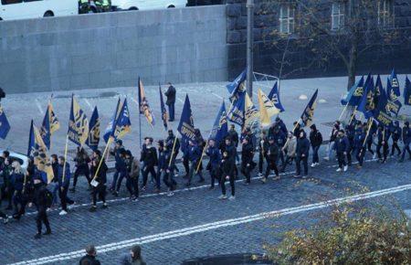 Під Кабміном проходить мітинг «Нацкорпусу», вимагають створити Міністерство ветеранів