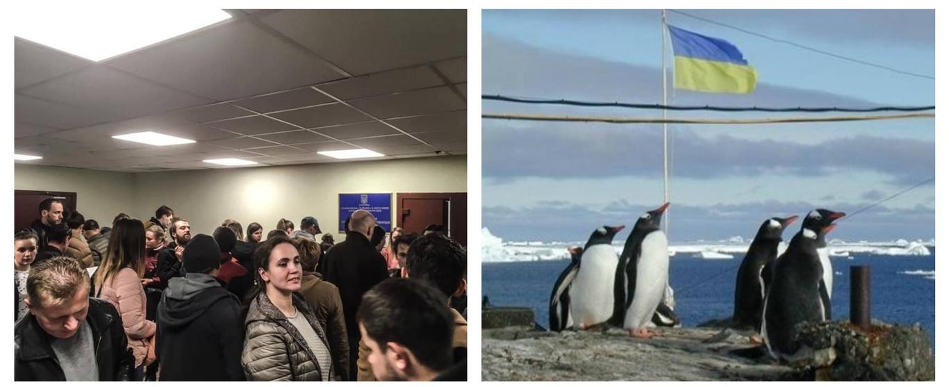 Сотні людей у чергах на зміну місця голосування та виборча дільниця в Антарктиді: події 25 березня