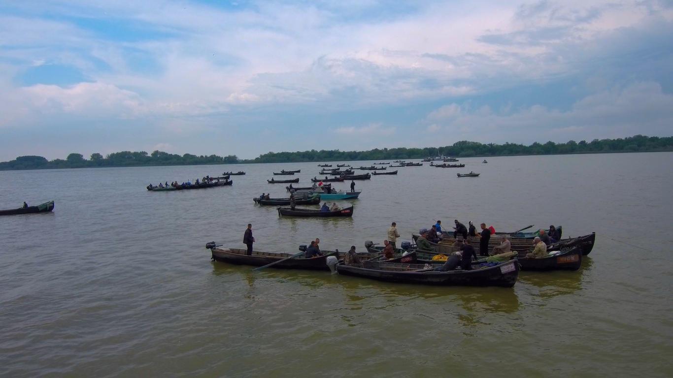На Одещині більше півтисячі рибалок на човнах перекривали Дунай (фото)