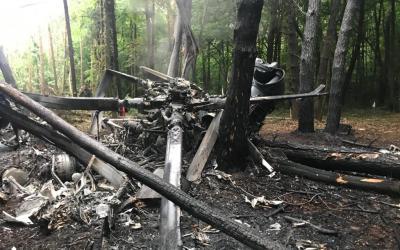 ДБР почало розслідування падіння військового гелікоптера на Рівненщині