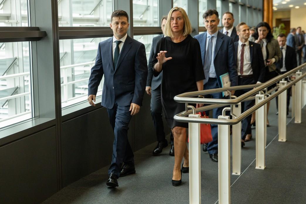 Зеленський зустрівся із віцепрезиденткою Єврокомісії Федерікою Могеріні