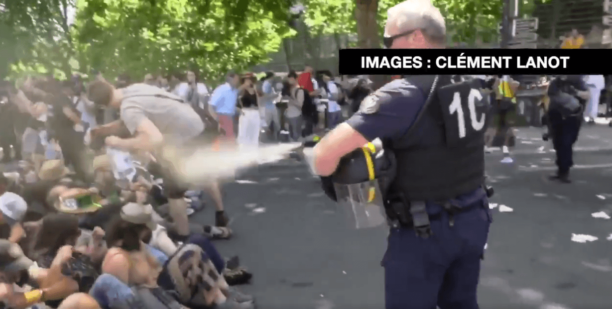 Кліматичний протест у Парижі: правоохоронці застосували сльозогінний газ