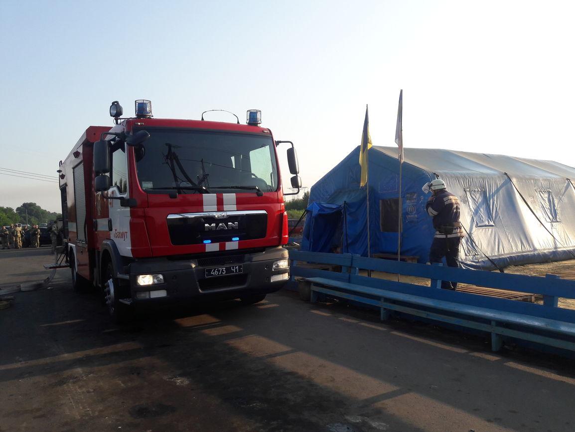 Під час обстеження КПВВ «Майорське» піротехніки виявили 12 вибухонебезпечних предметів (фото)