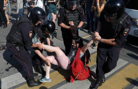 Акції за недопуск незалежник кандидатів до Москміськдуми: затримано понад 1300 осіб