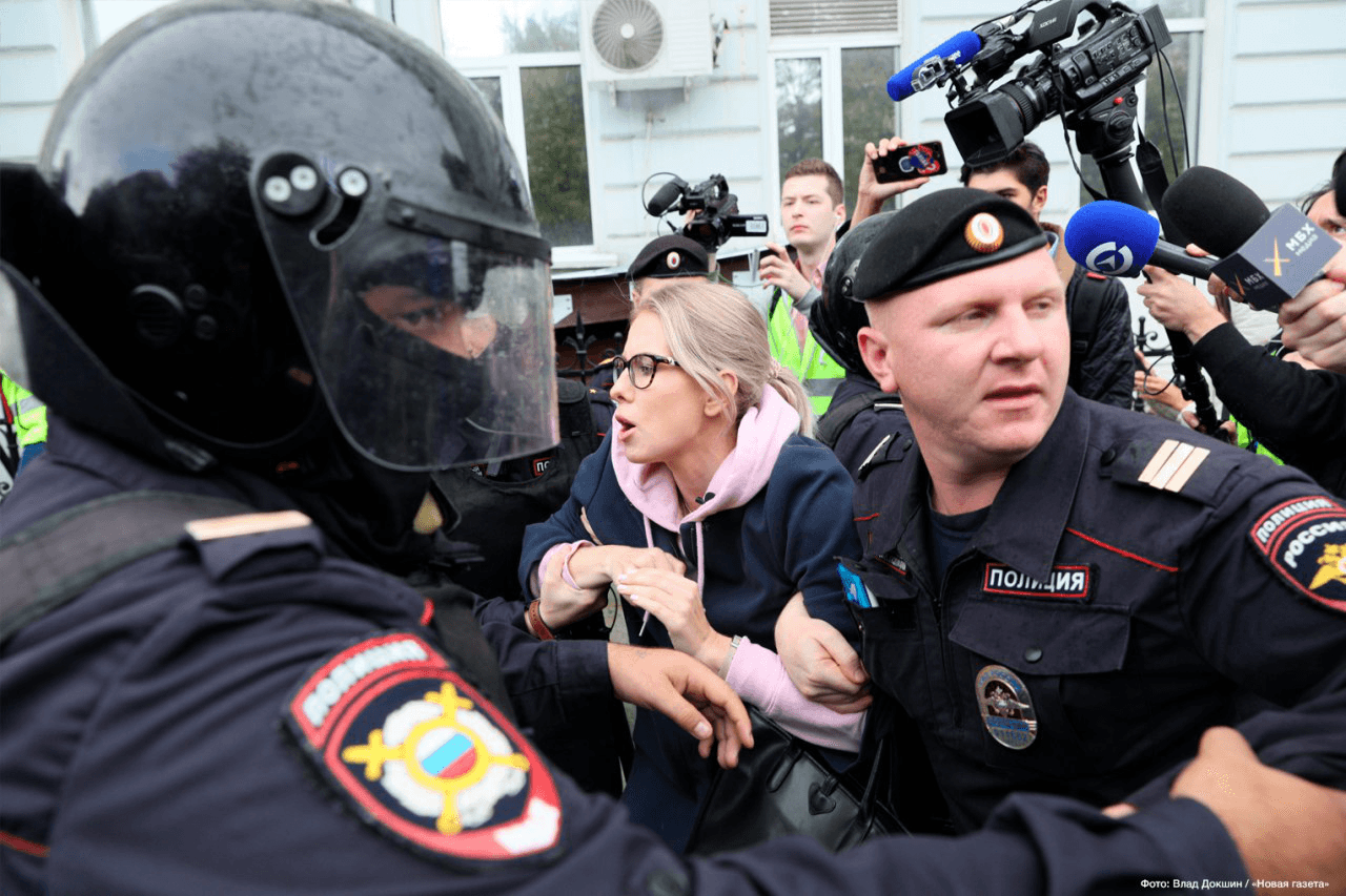 Протести у Москві: затримано понад 30 людей та незалежну кандидатку у депутатки до Москміськдуми