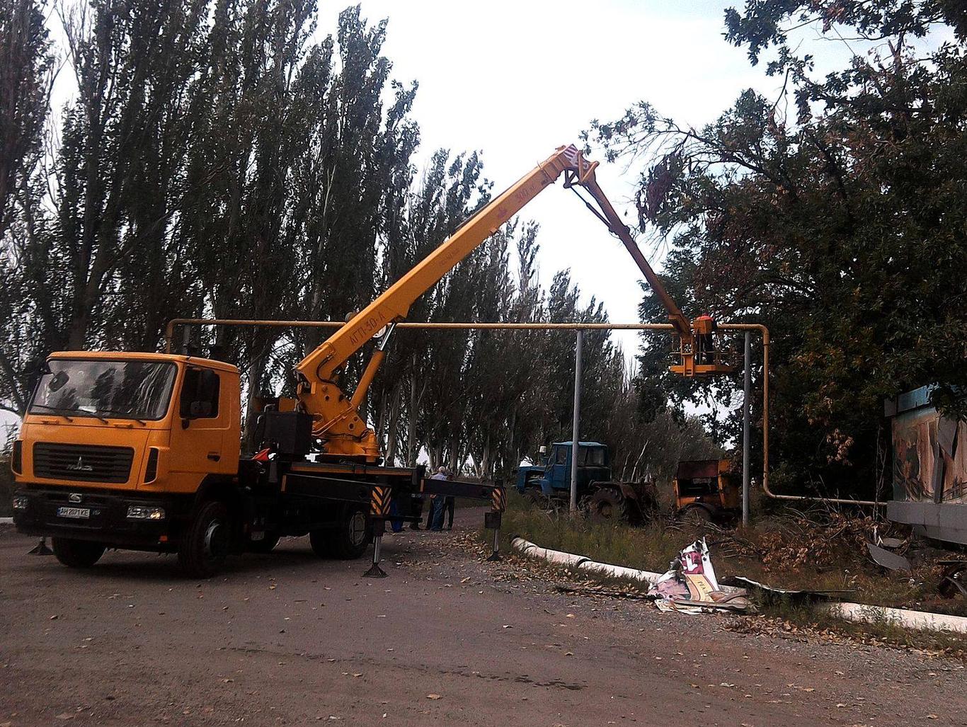 На Донеччині відремонтували пошкоджений обстрілами бойовиків газопровід