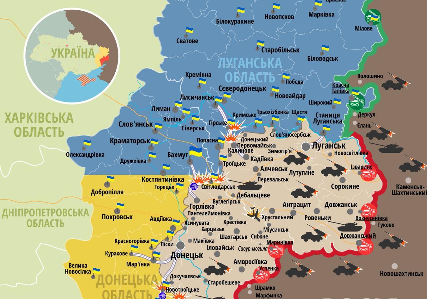 Із початку доби 2 військових дістали поранення на Донбасі