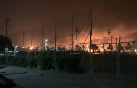 Після атаки дронів сталася пожежа на нафтопереробному заводі у Саудівській Аравії