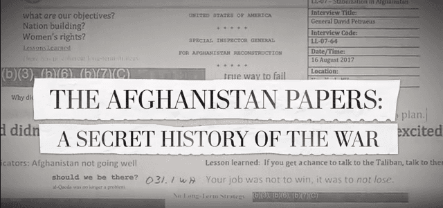 The Washington Post опублікувала раніше засекречені документи про військову операцію США в Афганістані