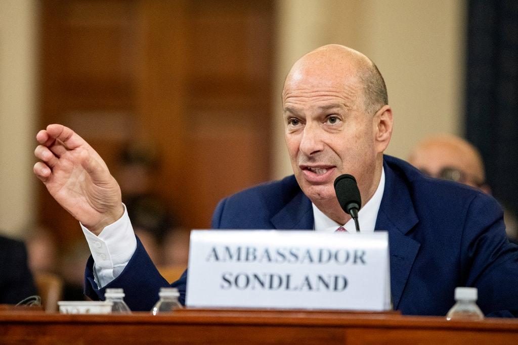 Трамп звільнив Гордона Сондланда з посади посла США в ЄС