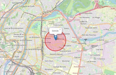 У Франції створили мапу, яка показує допустимий радіус для прогулянок під час карантину