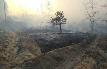 У Чорнобильській зоні продовжують гасити осередки тління