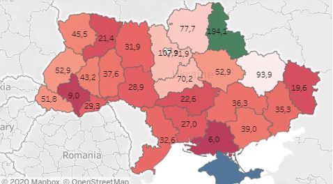 Запрацювала інтерактивна карта, яка демонструє забезпечення лікарень засобами захисту, медичним обладнанням та працівниками — Мільман