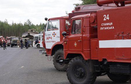 На місці лісової пожежі у Луганській області відкритого горіння не спостерігається — ДСНС