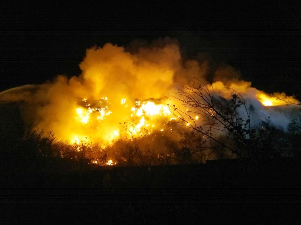 У Житомирі рятувальники гасять пожежу на звалищі