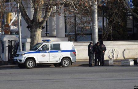 В окупованому Криму на площі Нахімова велике скупчення поліції
