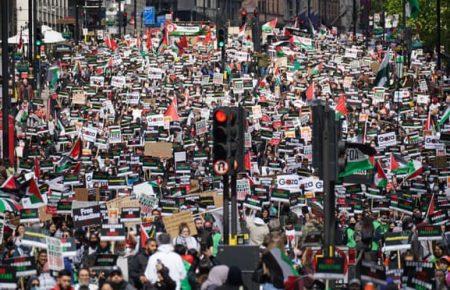Тисячі людей збираються у Лондоні на марш солідарності з Палестиною
